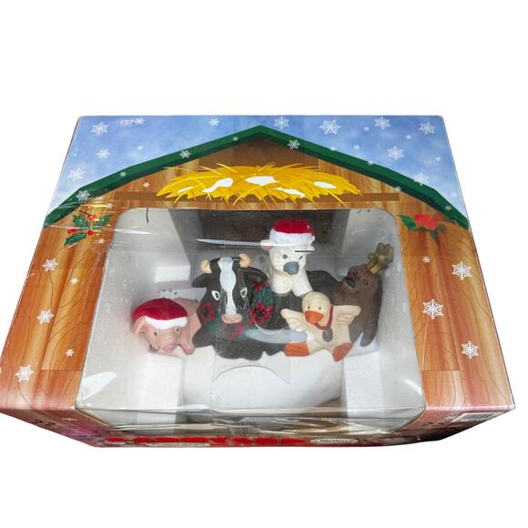 Barnyard Carolers Animated Christmas Set – Motion Activated Singing Animals - Picture 3 of 3